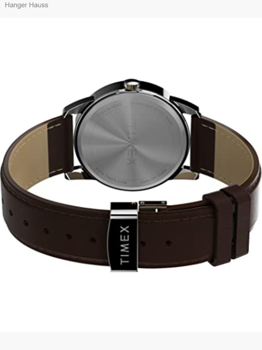38mm Easy Reader Watch Leather Strap Quartz Indiglo Water Resistant - Picture 4 of 7